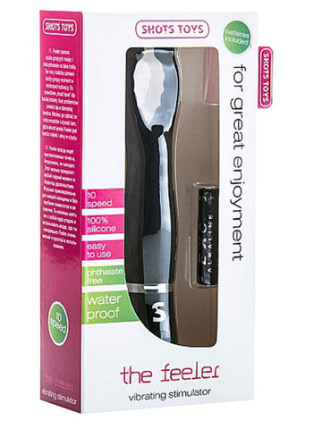 Shots Toys The Feeler Black G Spot Vibrator - Clit Ticklers and Pulsators