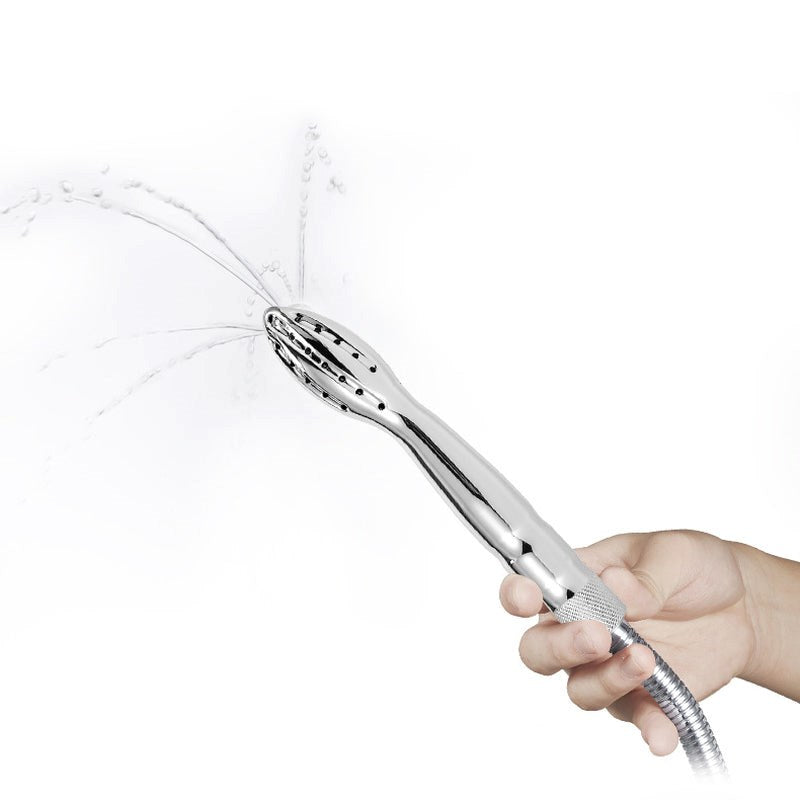 BDStyle Shower Head Anal Enema for Thorough Anal Cleansing - - Steel Sex Toys