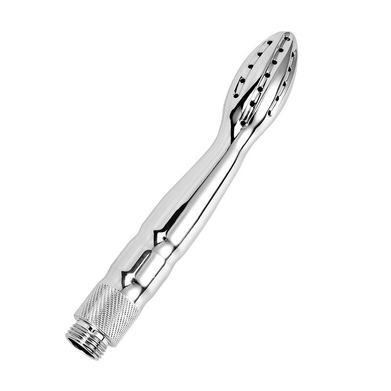 BDStyle Shower Head Anal Enema for Thorough Anal Cleansing - - Steel Sex Toys