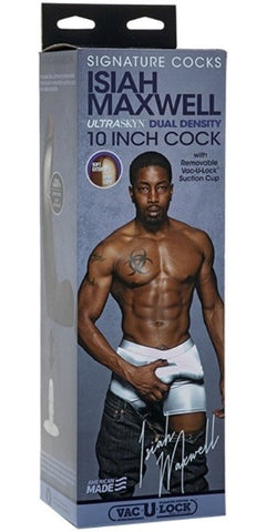 Doc Johnson Signature Cocks Isiah Maxwell 10 inch Ultraskyn Cock Dual Density - Realistic Dildos