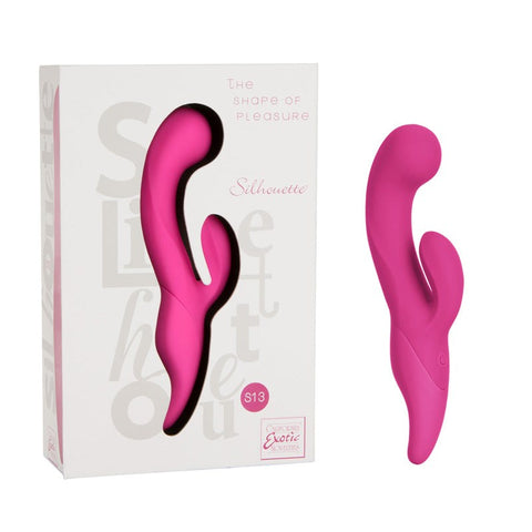 California Exotics Silhouette S13 Pink Dual Motor Clitoral Vibrator - G-Spot Vibrators