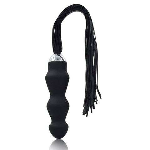 BDStyle Silicone Anal Bead Whip for BDSM Sensation Play - Anal Beads and Balls