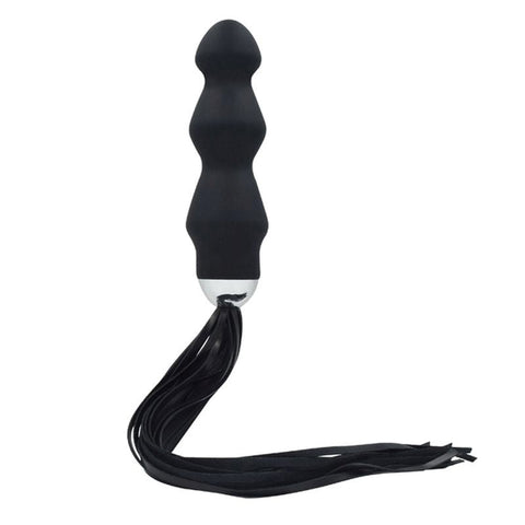 BDStyle Silicone Anal Bead Whip for BDSM Sensation Play - Anal Beads and Balls