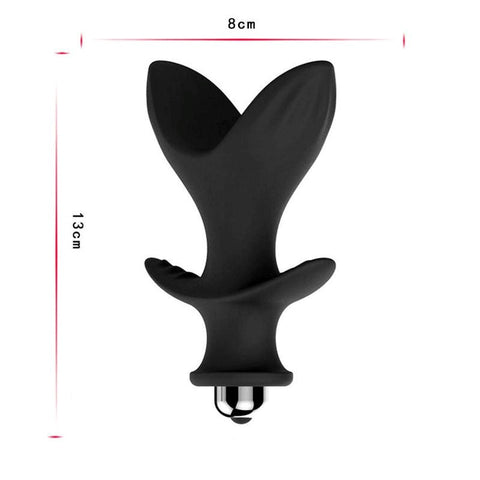 BDStyle Silicone Anal Dialator Male Sex Rings with 10 Vibration Modes - Prostate Toys