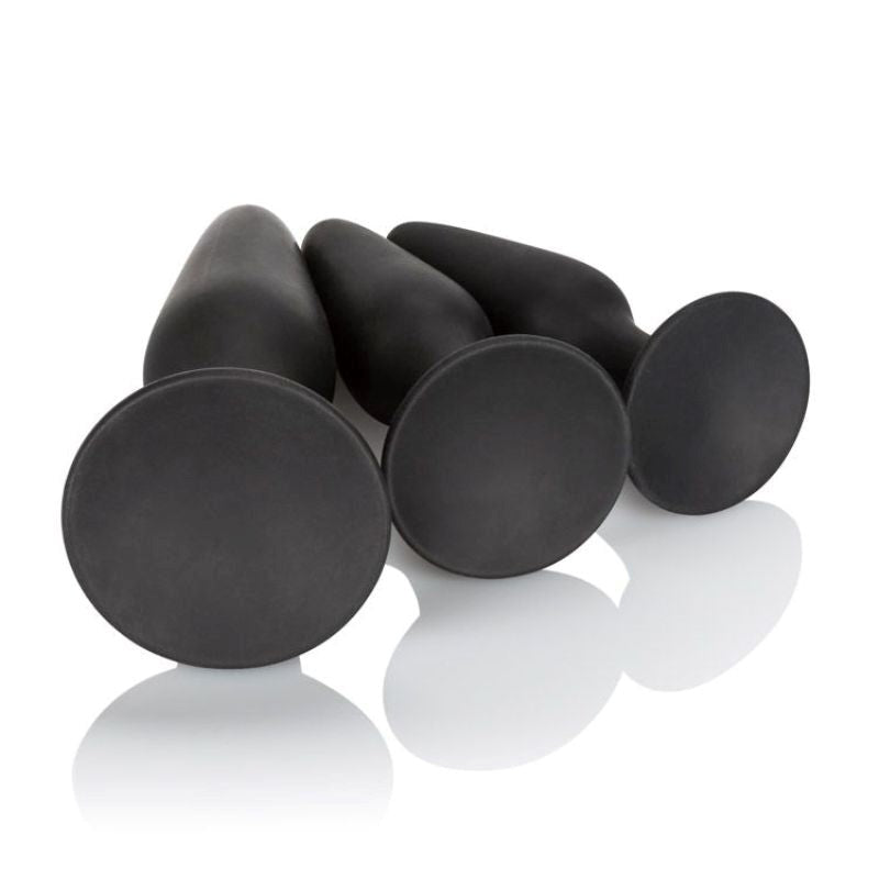 Silicone Anal Trainer Kit All Fit Cock Rings - - Sex Kits