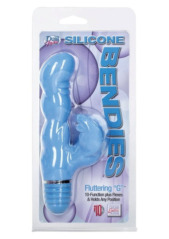 California Exotics Silicone Bendies Fluttering G Flexible G Spot Vibrator - Rabbit Vibrators