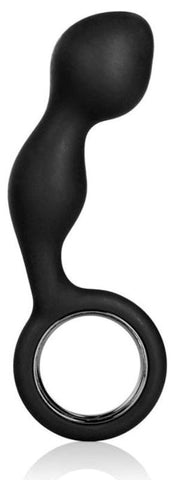 California Exotics Silicone Booty Exciter Anal Probe with Retrieval Ring - Prostate Toys