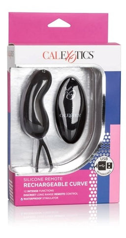 California Exotics Silicone Remote Rechargeable Curve Remote Control Vibrator - G-Spot Vibrators