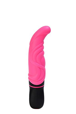 Evolved Silicone Roulette Lucky 7 Pink Vibrator with Flexible Shaft - G-Spot Vibrators