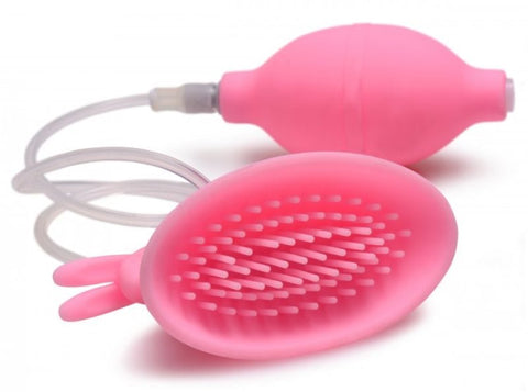XR Brands Silicone Vibrating Pussy Cup with Suction and Vibration - Pussy And Clit Toys