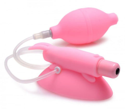 XR Brands Silicone Vibrating Pussy Cup with Suction and Vibration - Pussy And Clit Toys