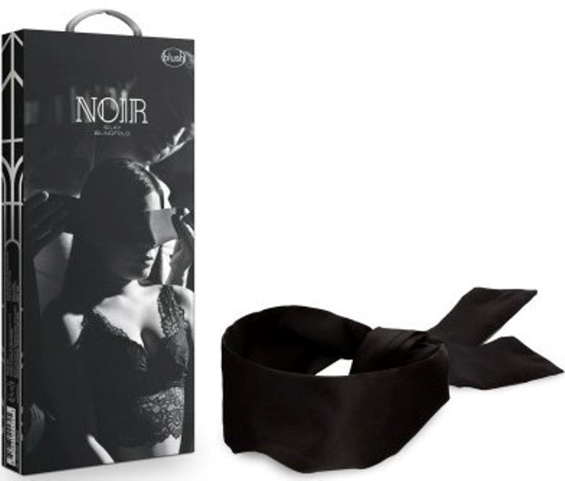 Noir Handmade Silky Blindfold Black Multi Purpose Sensory Play Accessory - - Masks And Blindfolds