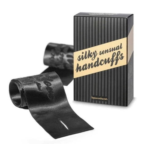 Bijoux Indiscrets Silky Sensual Restraints Luxurious Satin Handcuffs - Cuffs and Restraints
