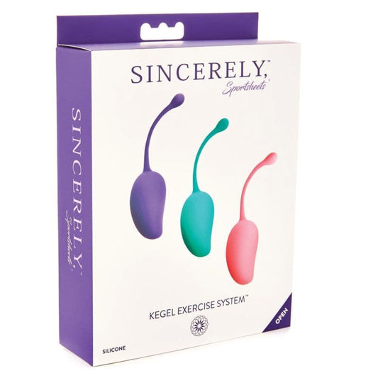 Sportsheets Sincerely Pelvic Fitness Discreet Kegel Exercise Kit - - Love Eggs and Kegel Exercisers