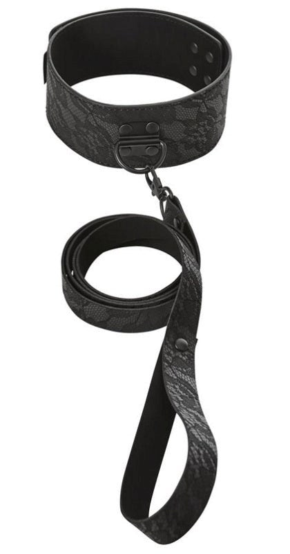 Sportsheets Sincerely Locking Lace Collar and Leash with Secure Lock - Collars and Leads