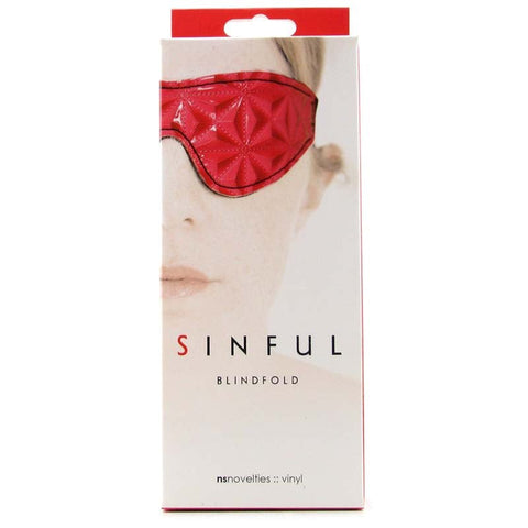 NS Novelties Sinful Blindfold Premium Padded Vinyl Sensory Deprivation - Masks And Blindfolds