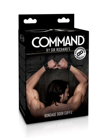 Pipedream Sir Richards Command Bondage Door Cuffs Industrial Grade Restraints - Cuffs And Restraints