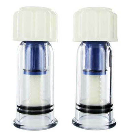 XR Brands Size Matters Customizable Nipple Pleasure Suckers Adjustable Suction - Breast and Nipple Toys