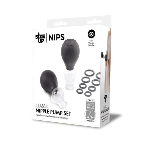Size Up Classic Nipple Pump Set Feel The Cock Vibe - - Nipple and Clit Clamps