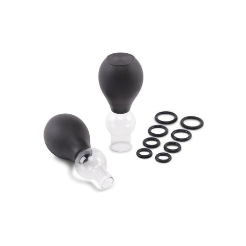 Xgen Products Size Up Classic Nipple Pump Set with Customizable Rings - Nipple and Clit Clamps
