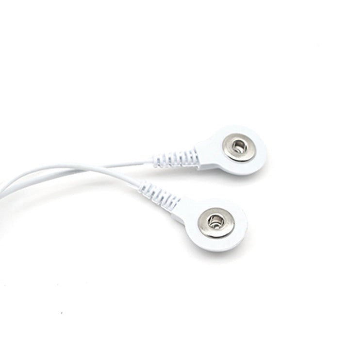 BDStyle Snap Electrode Lead Wires 2 In 1 Electrostimulation Cables - - Electro Sex