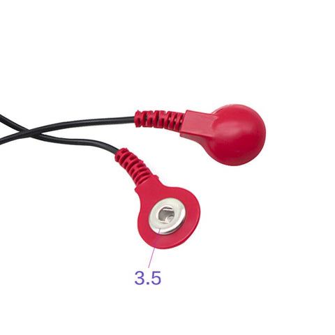 BDStyle Snap Electrode Lead Wires 4 in 1 Electrostimulation Connection - Electro Sex