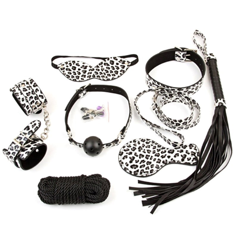 Snow Leopard Bondage Kit 8 piece Max Stamina Support - - Bondage Kits