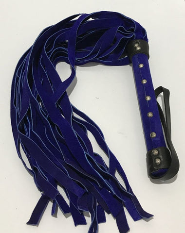 Hells Couture Soft Suede Bondage Flogger Be Harder for Longer 25 Tails - Whips And Crops