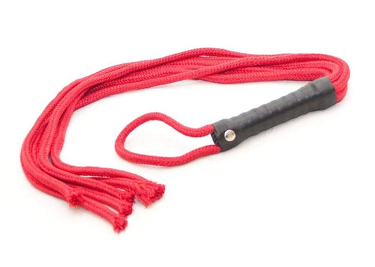 Sounds Naughty Shoelace Red Flogger Buy Now in AU - - Whips And Crops
