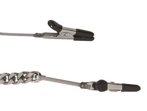 Spartacus Enterprises Spartacus Endurance Teaser Tip Clamps with Jewel Chain - Breast and Nipple Toys