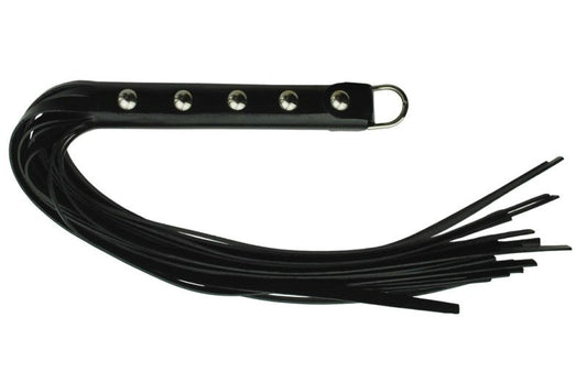 Spartacus Rubberline Strap Bondage Whip 20 inches - - Whips And Crops