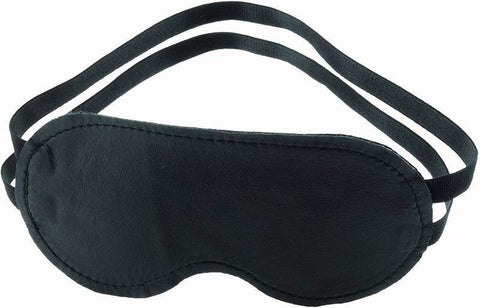 Spartacus Soft Leather Contour Blindfold with Double Straps Premium Design - Cuffs And Restraints