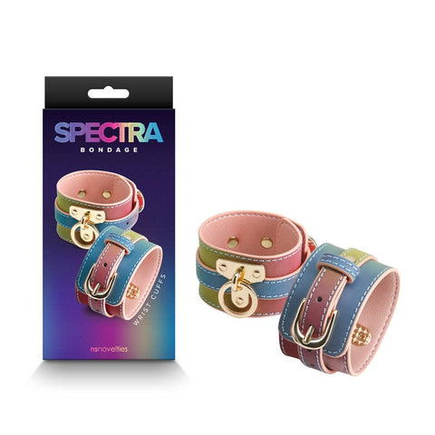 NS Novelties Spectra Bondage Wrist Cuffs Elevate Your Kink Adventure - Cuffs and Restraints
