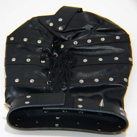 Spiked Bondage Hood PVC - Bondage Hoods
