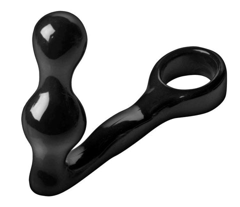XR Brands Spire Erection Enhancer and Anal Stimulator with Cock Ring - Ball And Cock Toys