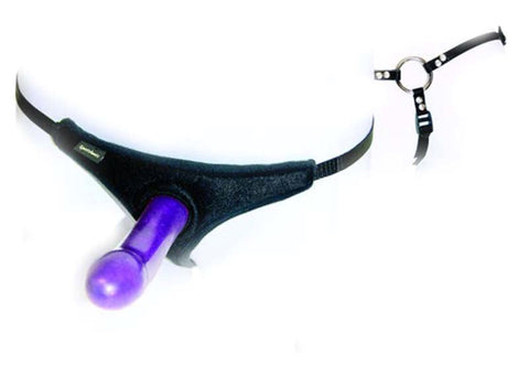 Sportsheets Bikini Strap On and Silicone Dong Set with Adjustable Harness - Strap On Sextoys