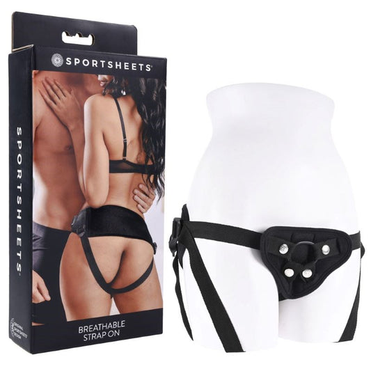 Sportsheets Adjustable Breathable Strap On Harness with Comfort Design - - Strap On Sextoys
