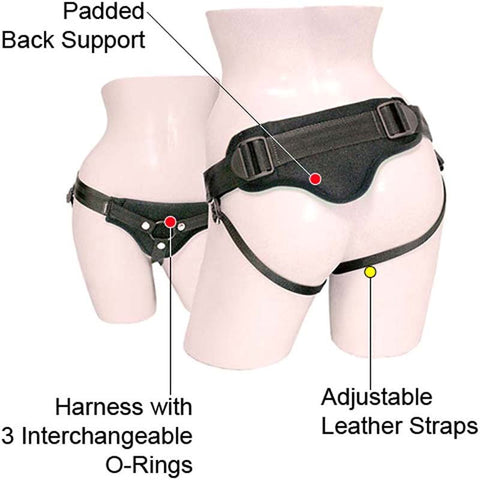 Sportsheets Divine Diva Plus Sized Strap On with Four Way Adjustable Straps - Strap On Sextoys