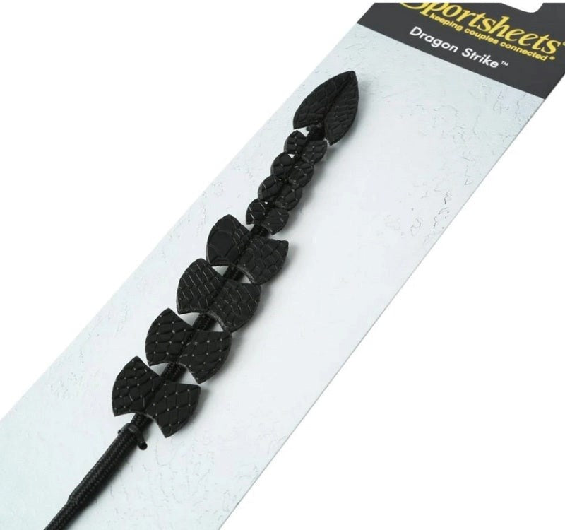 Sportsheets Dragon Strike Crop BDSM Impact Sex Toy with Dragon Scale Design - - Whips And Crops