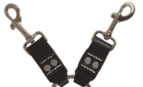 Sportsheets Edge Leather 6 Point Hog Tie Premium Cowhide Restraint System - Spreaders and Hangers