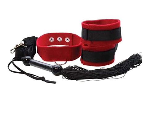 Sportsheets Lovers Prisoner Kit with Adjustable Restraints and Collar - Cuffs And Restraints