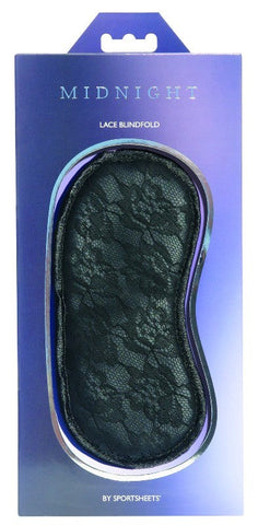 Sportsheets Midnight Lace Blindfold Elegant Sensory Deprivation - Masks And Blindfolds