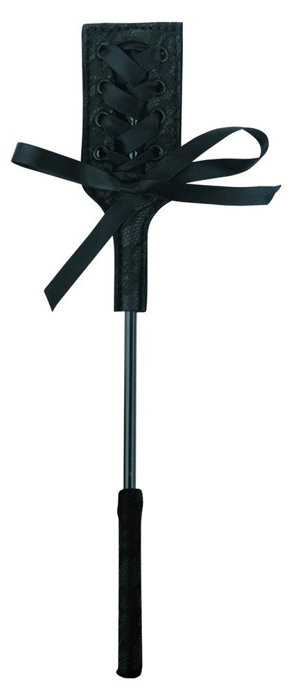 Sportsheets Midnight Lace Crop Elegant BDSM Impact Adult Toy - - Whips And Crops