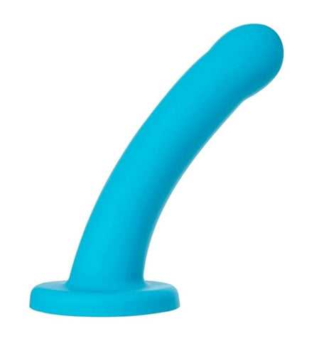 Sportsheets Nexus Hux Turquoise Silicone Dildo with Curved P/G Spot Design - Non-Realistic Dildos
