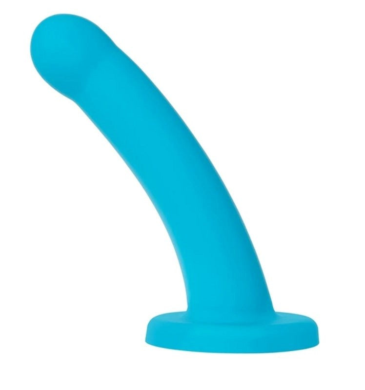 Sportsheets Nexus Hux Turquoise Silicone Dildo with Curved P/G Spot Design - - Non-Realistic Dildos