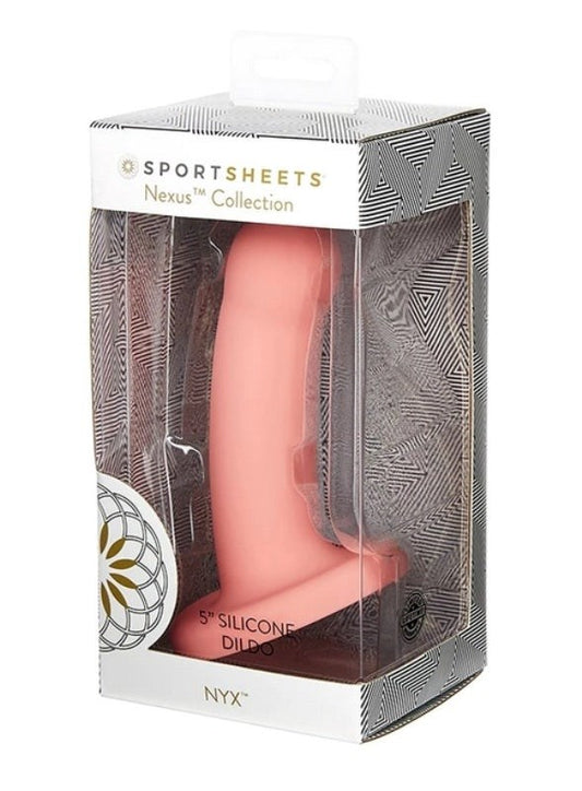 Sportsheets Nexus Nyx Coral Silicone Dildo with Suction Cup Hands Free - - Strap On Sextoys