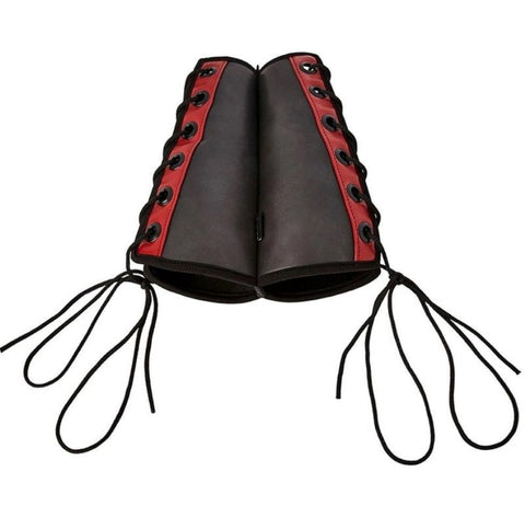 Sportsheets Saffron Gauntlet Cuffs Premium PU Leather BDSM Restraints - Cuffs and Restraints