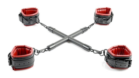 Sportsheets Deluxe Bondage Restraint Kit with Detachable Cuffs and Hogtie - Cuffs And Restraints