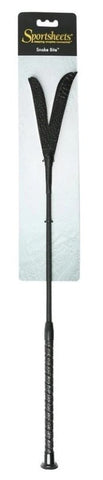 Sportsheets Snake Bite Crop Vegan Leather Impact Toy with Split Tip - Whips And Crops