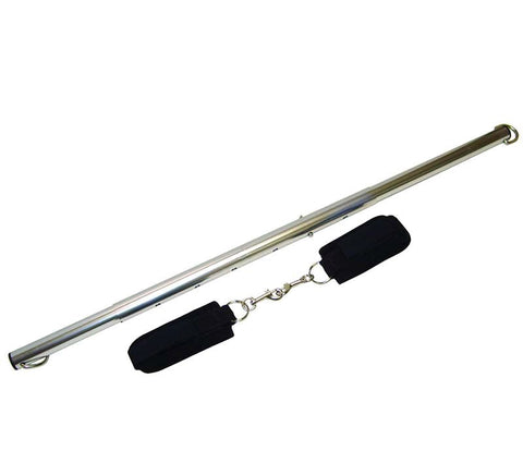 Sportsheets Spreader Bar & Cuffs Set Adjustable Aluminum Construction - Spreaders and Hangers